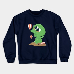 Cutethulhu Loves Balloons Crewneck Sweatshirt